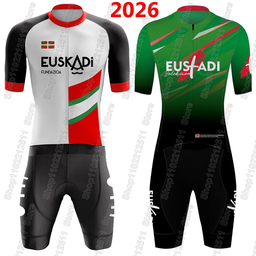 Cycling Commuter Clothing - Ensemble Maillot et Cuissard Cycliste Euskadi