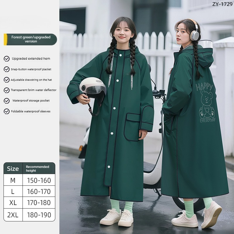 Poncho de pluie imperméable en - Cycling Commute In Rain avis et prix
