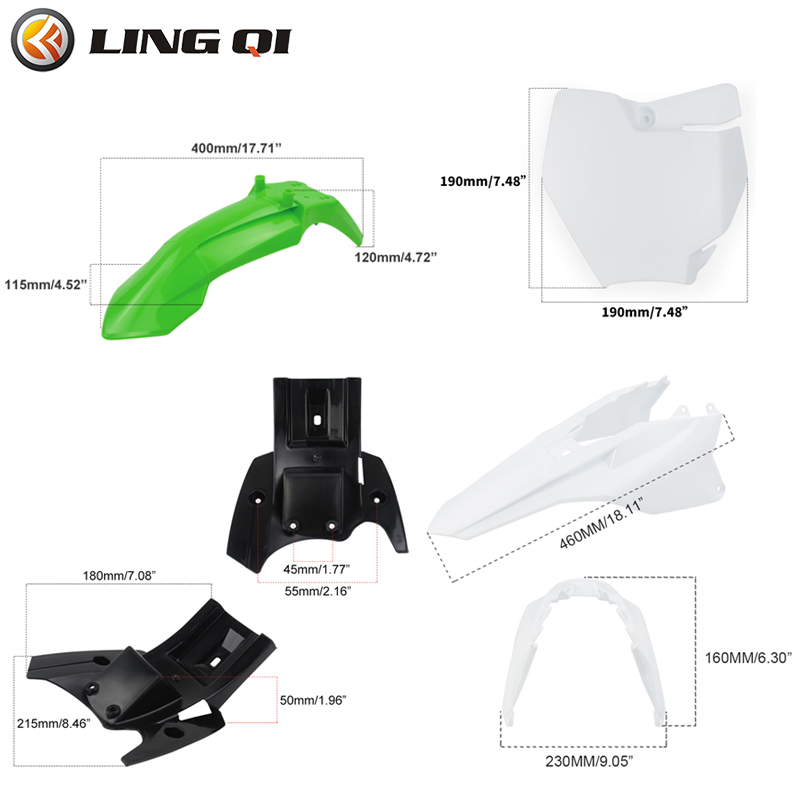 LINGQI-Ensemble de carénage de - Fender Mudguard Set avis et prix
