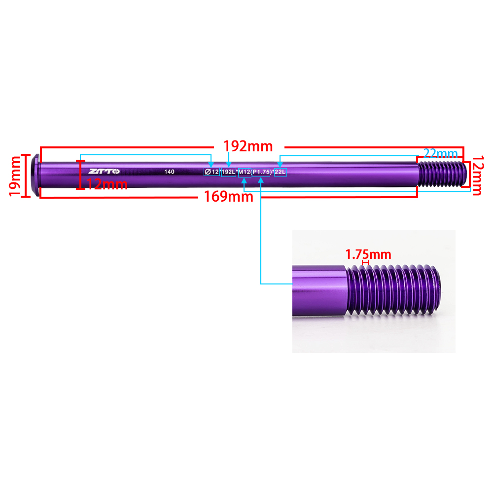 ZTTO M12xP1.0/1.5/1.75 Axe tra - Dynamo Hub Front avis et prix