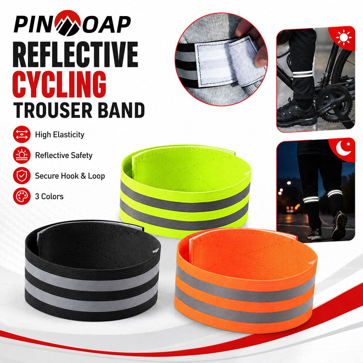PINMOAP 1/2PCS Sangle de jambe - Cycling Commuter Pants avis et prix